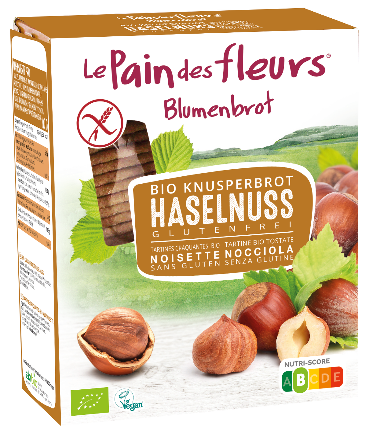 Bio Haselnuss Knusperbrot