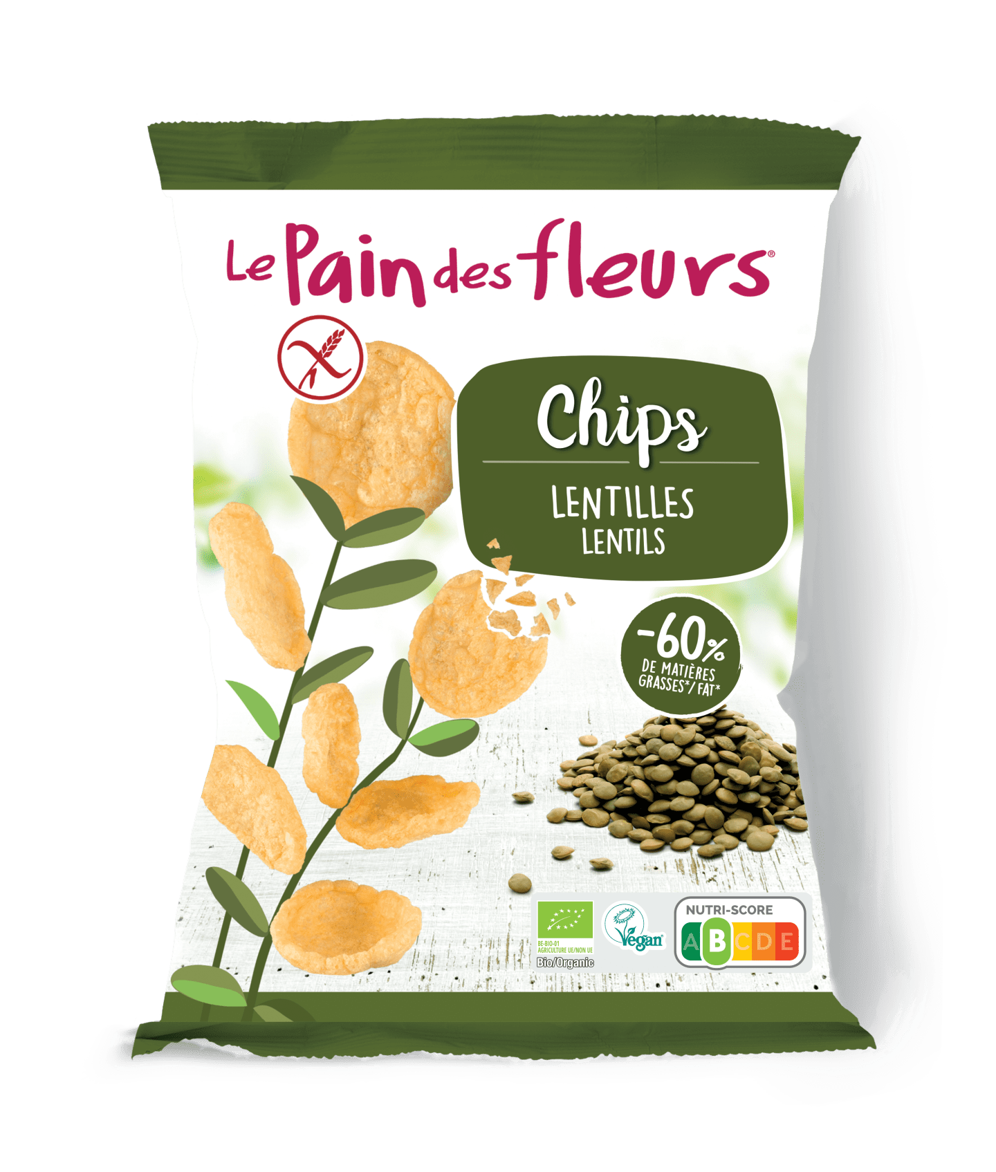 Bio Pop-Chips grüne Linsen