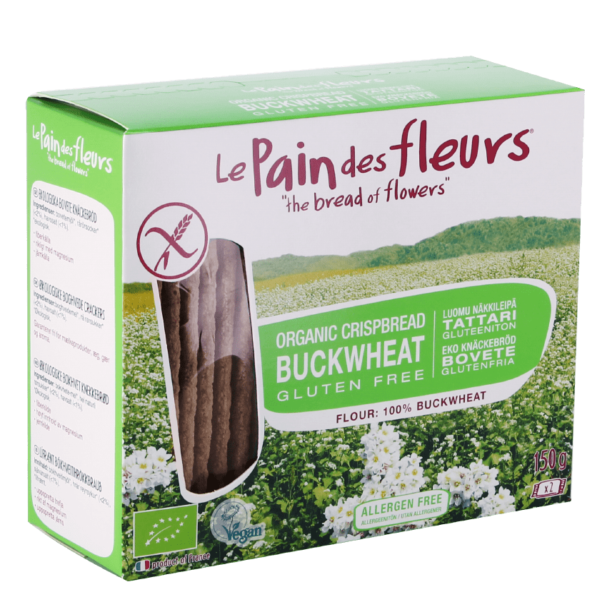 Krokante bio crackers met boekweit