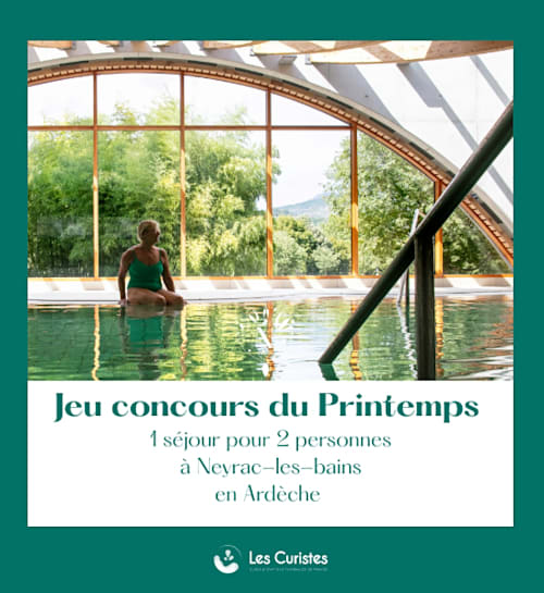 Jeu concours du printemps : gagnez une mini-cure thermale pour 2 personnes aux Thermes de Neyrac