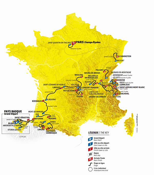 Dans quelle station passe le Tour de France 2023 ?