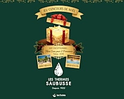 Illustration pour Jeu concours de Noël : gagnez une mini-cure thermale pour 2 personnes aux Thermes de Saubusse