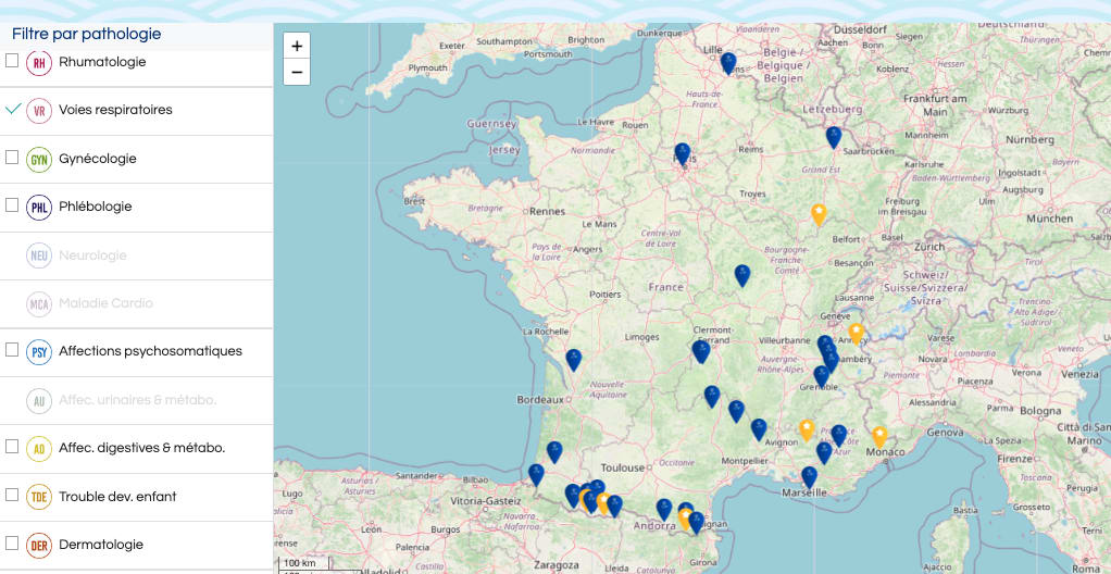 cure thermale et voies respiratoires