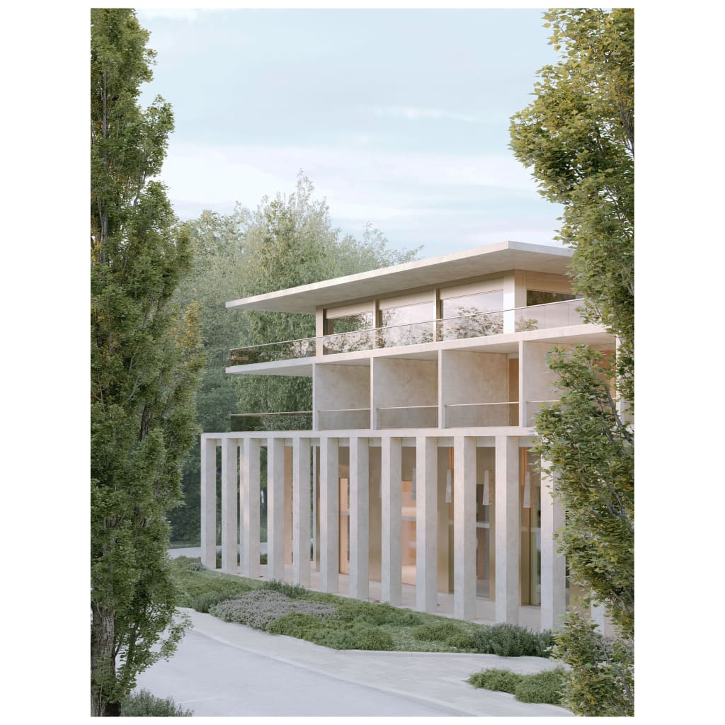 Maquette 3D du futur &eacute;tablissement thermal de Divonne-les-Bains