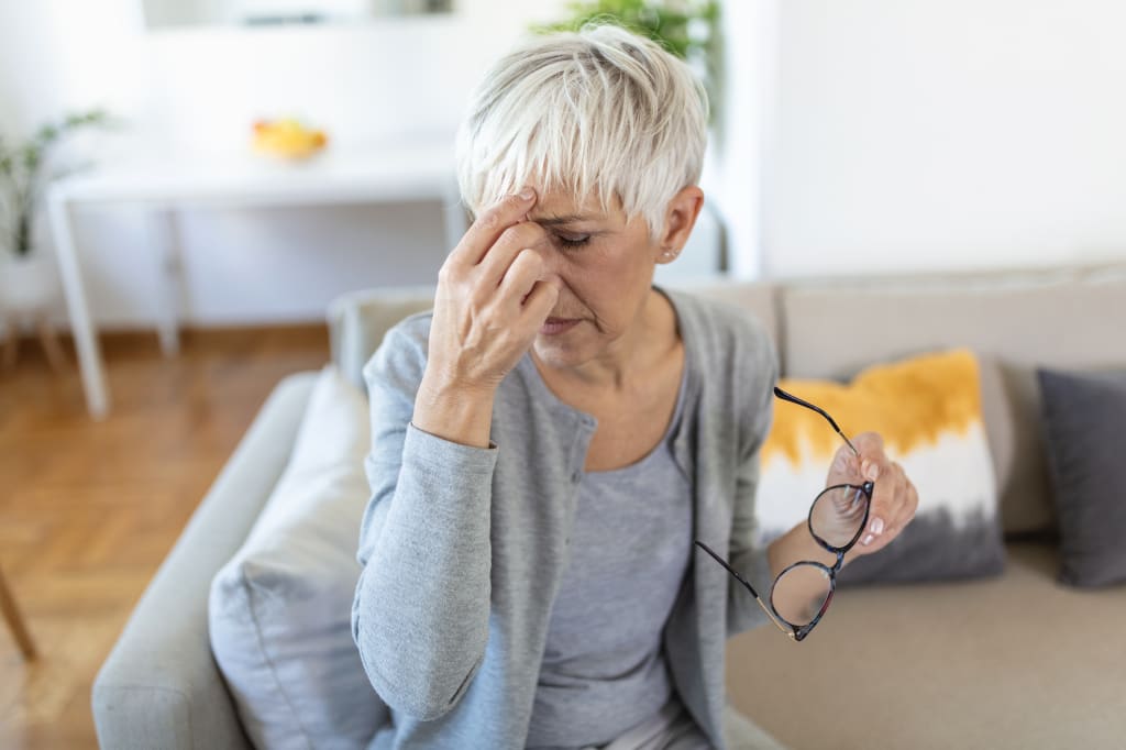 Femme fatiguée durant sa cure thermale