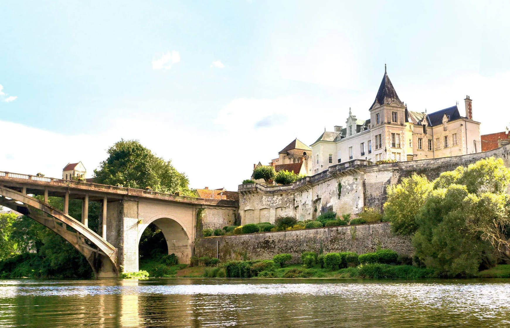 tourisme la roche posay, le pont de la creuse