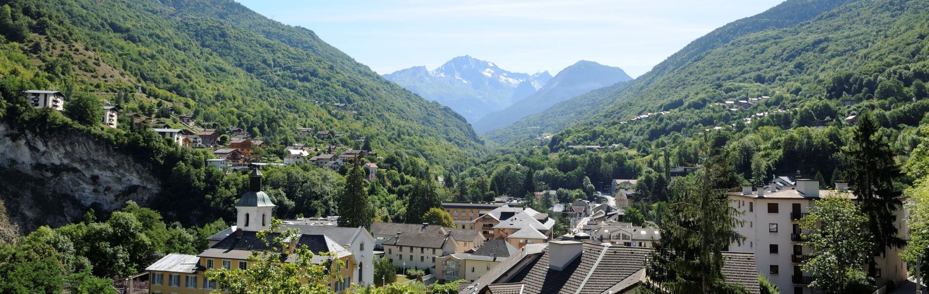 brides les bains - vue station thermale