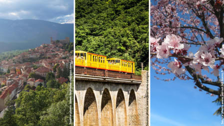 11 stations thermales avec un petit train touristique