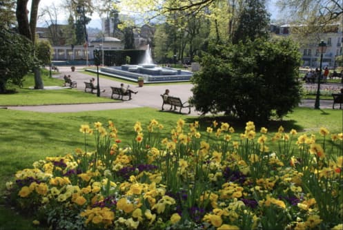 thermalisme et architecture - parc floral Aix les Bains