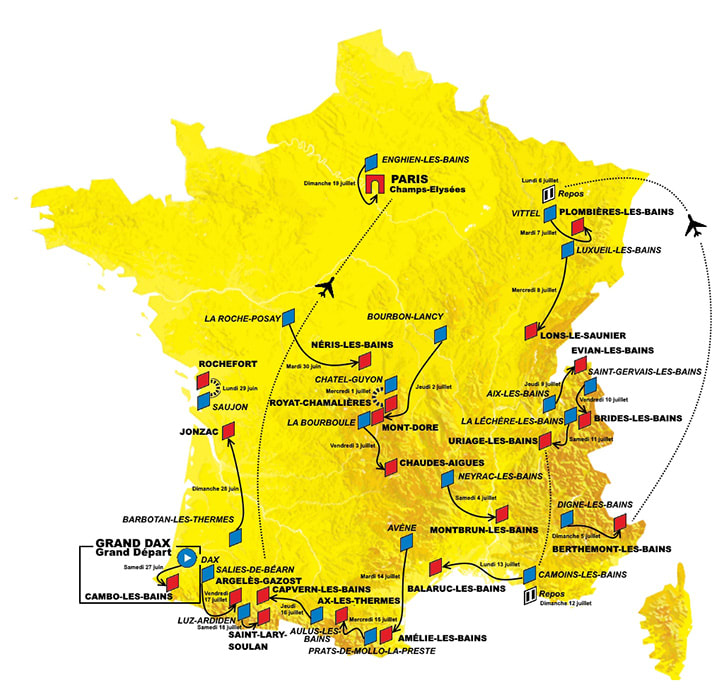 Tour de France des stations thermales