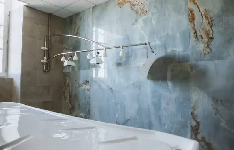 berceau de la Source douche sous affusion