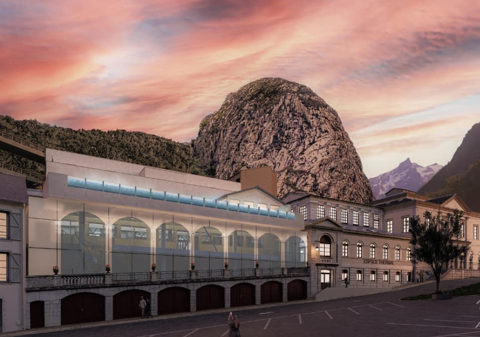 Projet d’espace thermoludique aux Thermes d’Eaux-Bonnes avec spa, flottaison et neige thermale