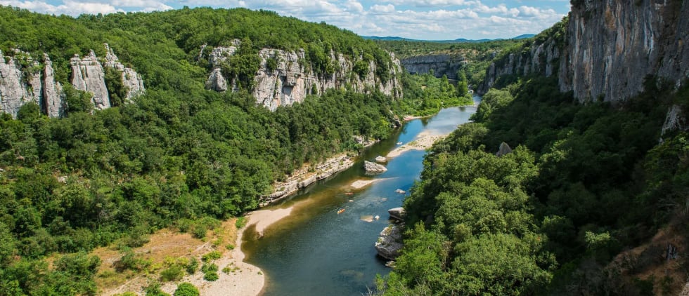 tourisme saint laurent les bains, les gorges du chassezac