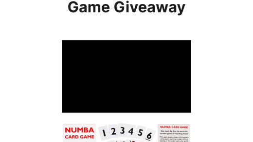 Numba Card Game