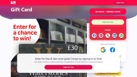 Waterstones Gift Card