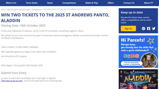 Panto Tickets