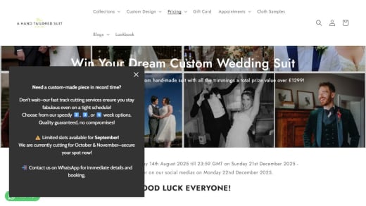 Custom Wedding Suit