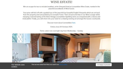 Vineyard Hotel Getaway