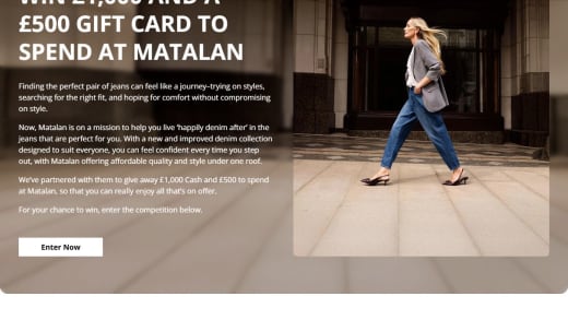 Cash and Matalan Gift Card