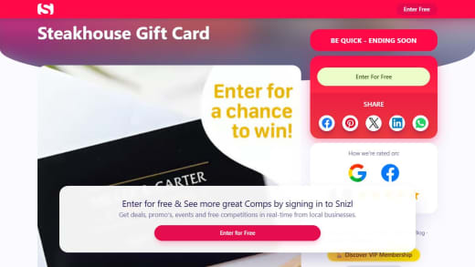Miller & Carter Steakhouse Gift Card