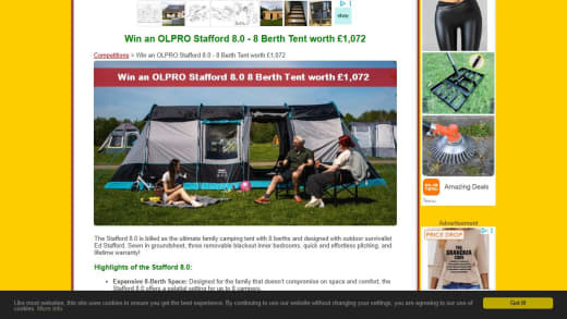 Olpro Stafford 8.0 Eight-Berth Tent