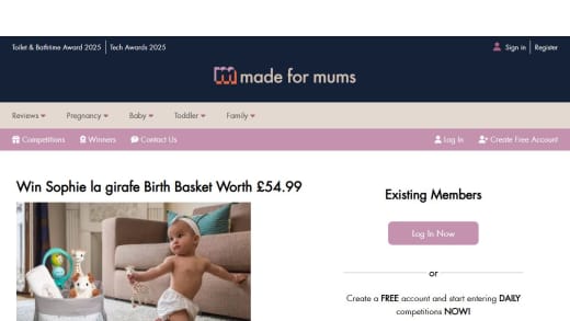 Sophie La Girafe Birth Basket