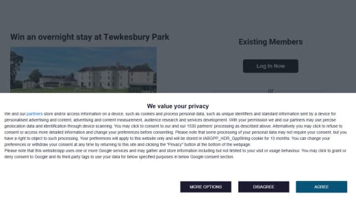 Overnight Stay at Tewkesbury Park