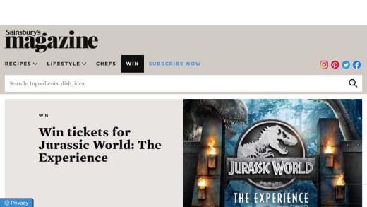 Jurassic World Experience Tickets and Hotel Stay