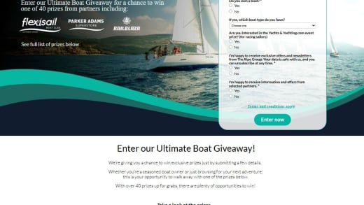 Boating and Marine Experience Prizes