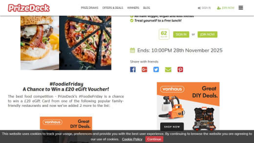 Restaurant Choice E-Gift Voucher