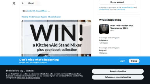 Kitchenaid Stand Mixer And Cookbook Collection
