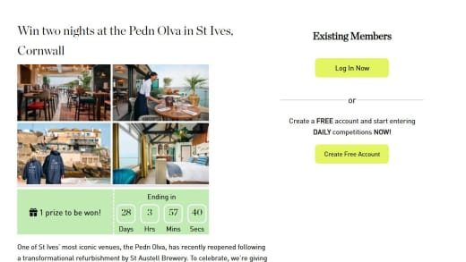 Two Night Stay at Pedn Olva in St Ives, Cornwall