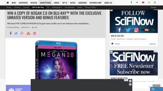 M3gan 2.0 Blu-ray Copy