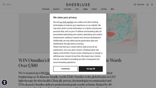 Omnilux Brightening Eye and Skincare Bundle
