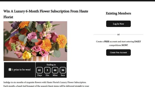Flower Subscription, Vase, and Chocolates