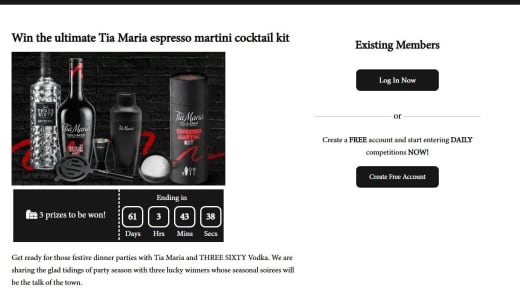 Tia Maria Espresso Martini Cocktail Kit