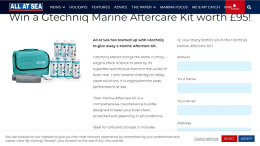 Gtechniq Marine Boat Aftercare Kit