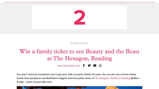 Family Ticket To Beauty And The Beast Panto Show