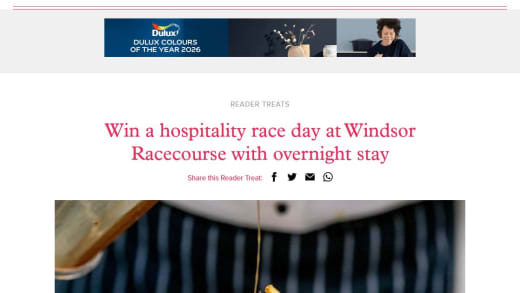 Hospitality Race Day Experience With Overnight Stay