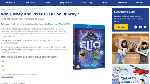 Disney And Pixar'S Elio On Blu-Ray