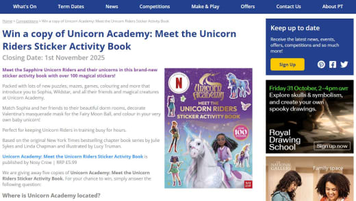 Unicorn Academy Sticker Activity Book