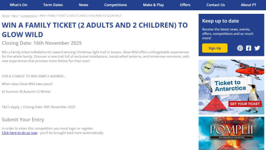 Family Ticket to Glow Wild