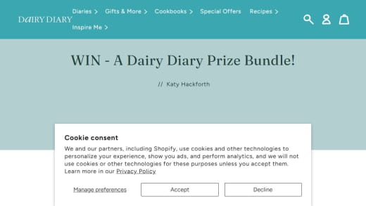 Dairy Diary Prize Bundle