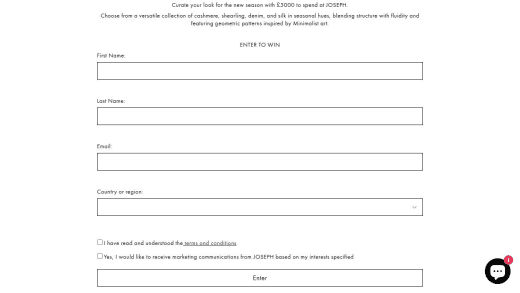 Joseph Shopping Voucher