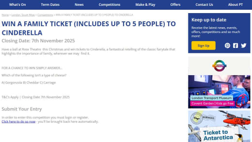 Family Theatre Ticket