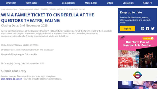 Family Theatre Ticket