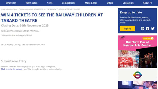 Four Tickets To The Railway Children