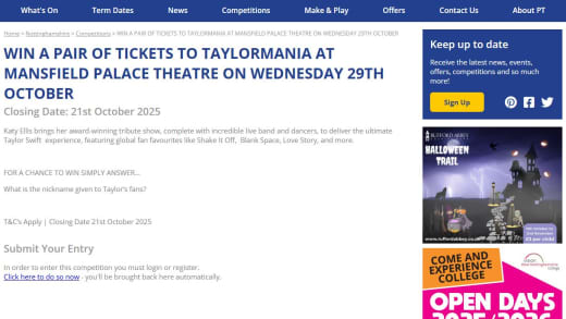 Tickets To TaylorMania Show