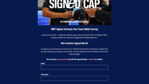 Signed Formula One Hat