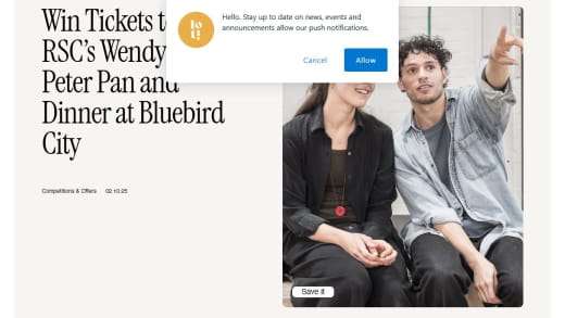 Theatre Tickets and Dinner Experience